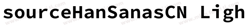 sourceHanSanasCN Light字体转换